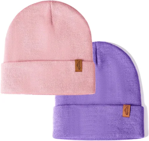 Vista 15 de Rajputana 1 y 2 Packs Gorro de invierno unisex de punto para hombre y mujer 2-Camuflaje
