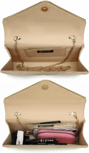 Vista 6 de Bolsos de mano Dasein para mujer, de ante sintética, para noche, formales para fiestas, bodas, cócteles, graduación
