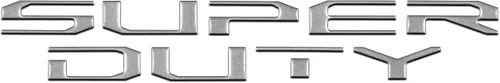 Vista 16 de Insertos de letras para capó, compatibles con Ford Super Duty 2017-2022 Gris Stone