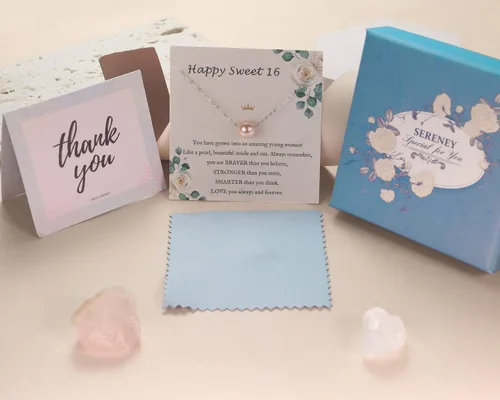 Vista 67 de Sereney Regalos de cumpleaños para niñas y mujeres, collar de perlas de plata esterlina como regalo de cumpleaños de 7, 9, 10, 11, 13, 15, 16, 18