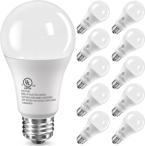 Vista 9 de Bombillas LED TJOY, equivalentes a 100 vatios A19, blanco cálido suave de 2700K, bombillas de ahorro energético con base estándar E26, 1500 lúmenes