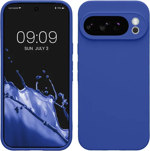 Vista 15 de kwmobile Funda compatible con Google Pixel 9 - Funda protectora delgada de TPU para teléfono - Acabado mate suave - Piedra antigua