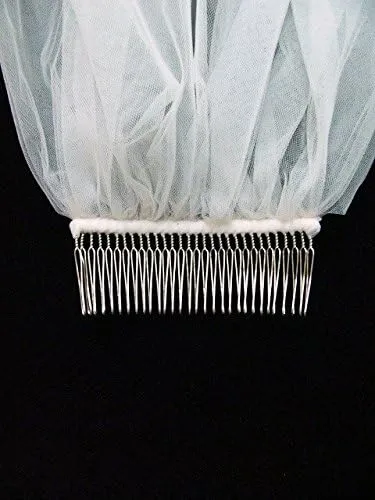 Vista 6 de SAMKY 2T 2 Tier Rhinestones Crystal Rattail Edge Bridal Wedding Veil