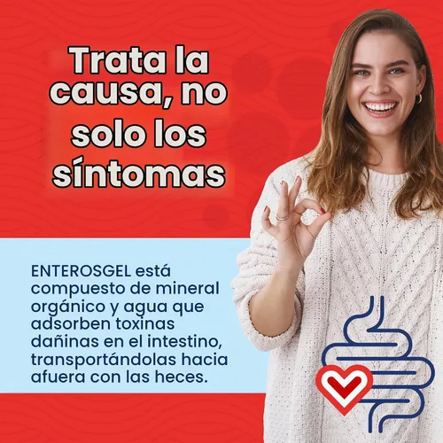 Vista 3 de Enterosgel Gel de unión de toxinas para limpiar el intestino 225G (paquete de 3)