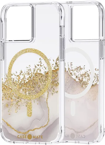 Vista 7 de Case-Mate - Karat Marble - Funda MAGSAFE para iPhone 13 Pro Max - Compatible con accesorios MAGSAFE y carga - Protección contra caídas de 10 pies