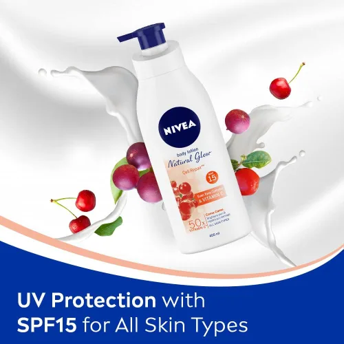 Vista 3 de Nivea Loción corporal Natural Glow Vitamina C SPF 15 13.5 fl oz (13.52 Fl OZ)