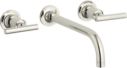 Vista 28 de Kohler T14413-4-BGD Purist - Grifo de pared para lavabo Negro mate