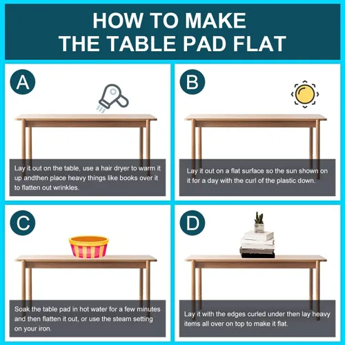 Vista 7 de Cubierta larga de plástico transparente para mesa de boda, cubierta de vinilo de cristal, cubierta protectora de mesa de PVC, impermeable