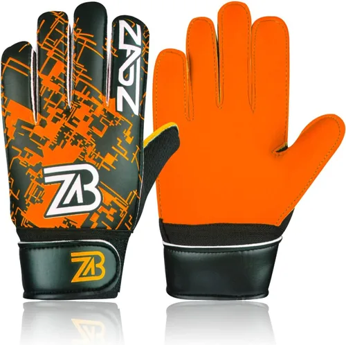Vista 7 de ZABZ Guantes de portero para jóvenes, guantes de fútbol para niños, guantes de fútbol para niños, con agarre extra, protección de palma y muñeca