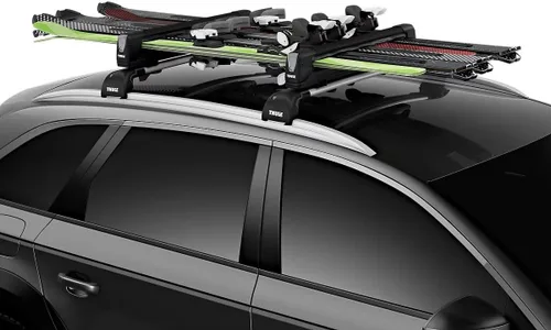 Vista 3 de Thule SnowPack Extender Esquí/Snowboard Rack (6pr/4 Tablas), Negro