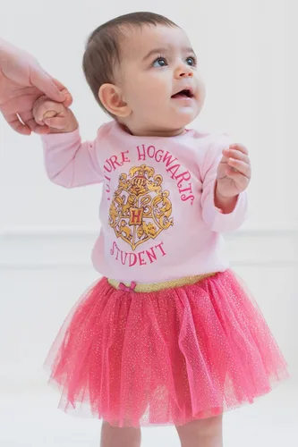 Vista 2 de Harry Potter Conjunto de 4 piezas para bebé niñas body y falda