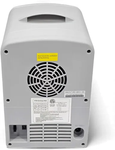 Vista 8 de Frigidaire Mini refrigerador personal retro EFMIS229-Moonbeam, de 6 latas/4L, incluye cable para el hogar y el coche de 12 V, capacidad de 4 litros