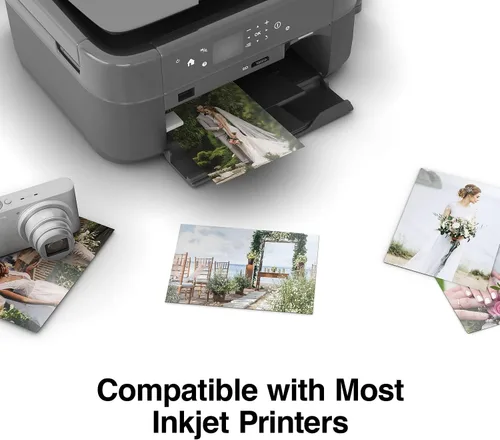 Vista 3 de Staples Papel fotográfico brillante ultra premium, 8.5 pulgadas de ancho x 11 pulgadas de largo, paquete de 50 unidades, para oficina, escuela