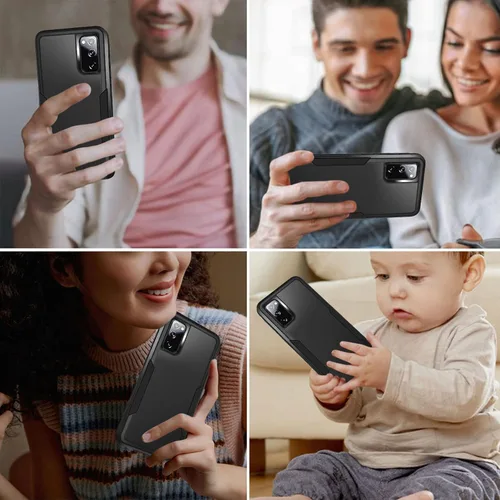 Vista 6 de Funda para Galaxy S20 FE 5G con protección de pantalla: resistente funda protectora a prueba de golpes y arañazos para Samsung Galaxy S20 FE 5G-Negro