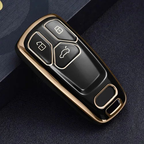 Vista 4 de ELOHEI Funda para Llavero de Audi, Cubierta de TPU Suave Premium con Protección Completa de 360 Grados, Accesorios de Estuche para Llave Compatible