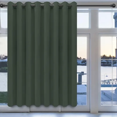 Vista 76 de Easy-Going - Cortinas opacas para dormitorio, aislamiento térmico sólido con ojales, cortinas de ventana para reducción de ruido, cortinas