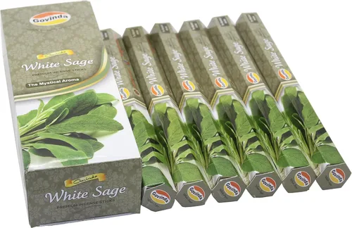 Vista 3 de Govinda – Incienso – Aqua Fresh – 120 varillas de incienso, incienso premium, revestimiento de masala
