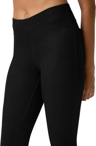 Vista 3 de No Nonsense Leggings de mezclilla elásticos con bolsillos para mujer Negro