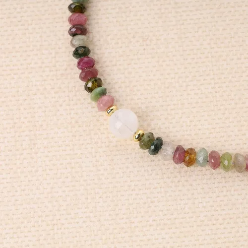 Vista 5 de COAI Pulsera de cristal curativo simple con cuentas para mujer