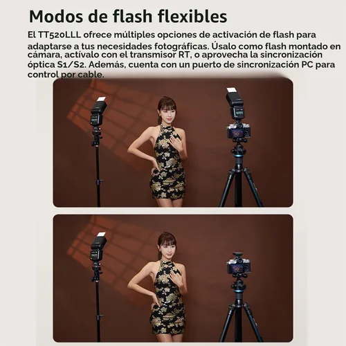 Vista 8 de Godox TT520III Flash universal de zapata caliente para Canon Nikon Sony
