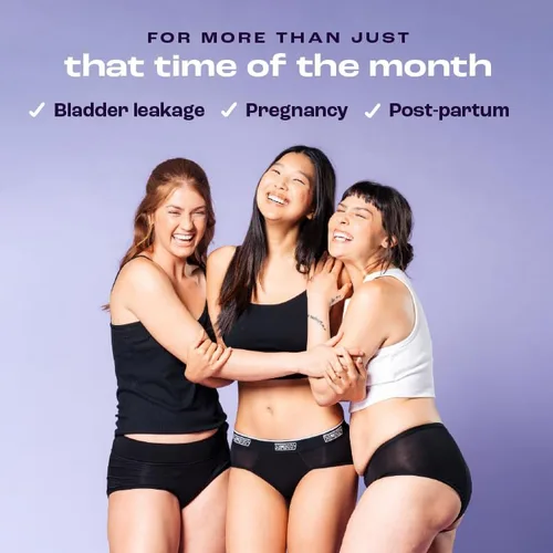 Vista 7 de Bambody Bragas absorbentes, ropa interior de época para mujeres y adolescentes, a prueba de fugas, suaves, cómodas, transpirables