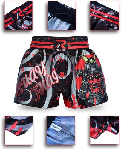 Vista 6 de Roar Muay Thai Shorts MMA Gym Boxeo Lucha UFC Trails Kick Artes Marciales
