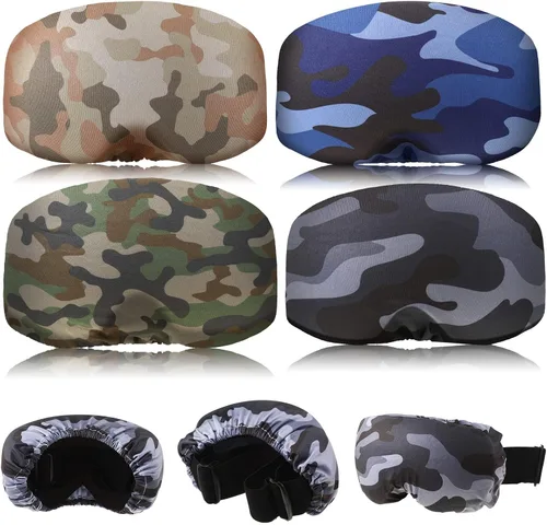 Vista 19 de Civaner 4 Piezas Funda para Gafas de Esquí y Snowboard, Funda para Gafas de Microfibra, Protección Contra Rayones y Polvo para Viajes