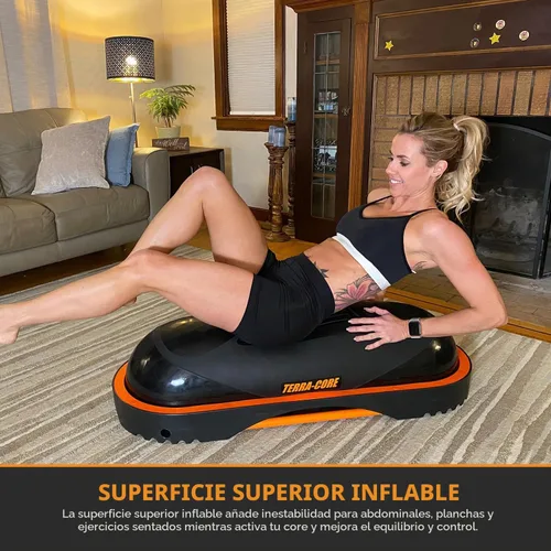 Vista 5 de Terra Core Balance Trainer – Inflatable Home Gym Fitness Platform for Core, Strength, Balance, HIIT and Conditioning, Full Body Functional Training