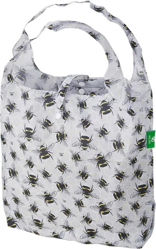 Vista 10 de ECO CHIC Bolsas plegables reutilizables para comestibles, bolsa de compras ligera, reciclada y reutilizable, bolsa plegable impermeable Gafas Gatos