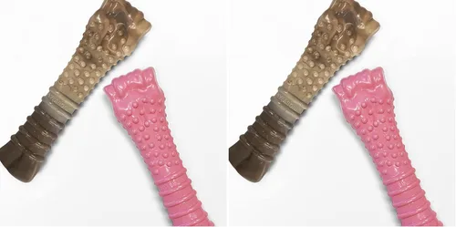 Vista 16 de Nylabone Power Chew - Juguete masticable para perros para concientización sobre el cáncer de mama, juguetes indestructibles para masticadores