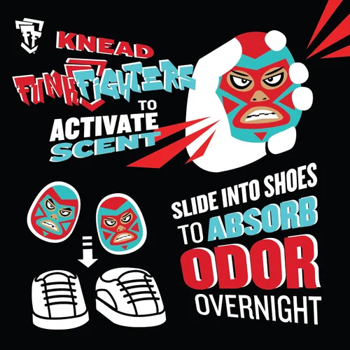 Vista 2 de Funk Fighters - Insertos para zapatos absorbentes de carbón de bambú (2 unidades)