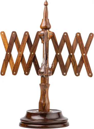 Vista 14 de INTAJ Bobinadora de hilo de madera de haya Swift Winder grande para paraguas, bobinadora de hilo Swift y bola para tejer ganchillo, hecha a mano
