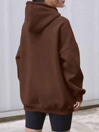 Vista 40 de AUTOMET Sudaderas con capucha de gran tamaño para mujer, sudaderas de forro polar con capucha 2024, ropa de otoño, trajes de moda, suéter de invierno