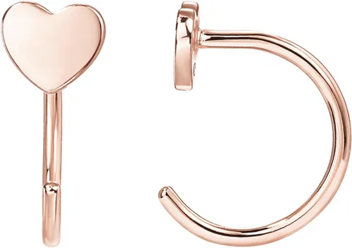 Vista 10 de PAVOI - Aretes de media aro de plata esterlina 925 Pendiente hipoalergénico minimalista pequeño para cartílago