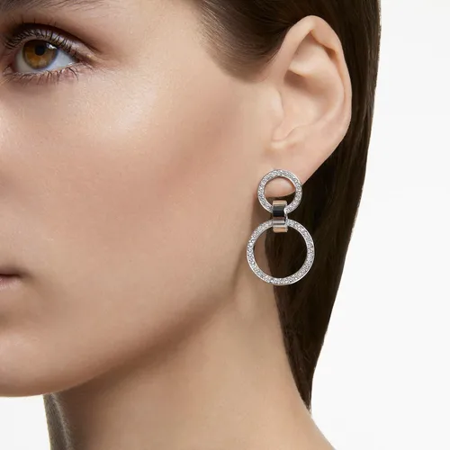 Vista 3 de Swarovski Hollow Collection Hoop Earrings