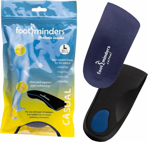 Vista 7 de Footminders Inserciones ortopédicas casuales con soporte de arco para zapatos de vestir y mocasines sin cordones (par)