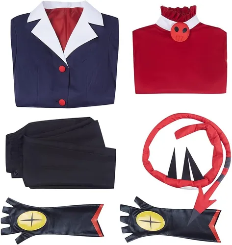 Vista 4 de Disfraz de anime Blitzo para cosplay, uniforme de cola, traje de fiesta de Halloween