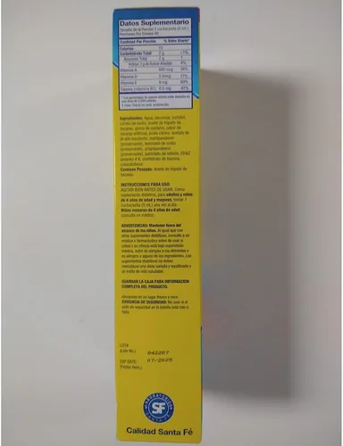 Vista 6 de Ballena Azul Aceite de Hígado de Bacalao para Adultos y Niños, Aceite de Hígado de Bacalao para Adultos y Niños, Buena Fuente de Vitaminas A, D, E