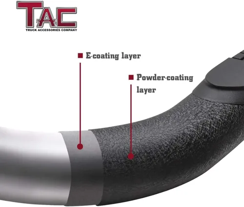 Vista 5 de TAC - Estribos laterales para 2009-2018 RAM 1500 Regular Cab 2019-2023 RAM 1500 Classic Regular Cab 2010-2026 RAM 2500/3500/4500/5500 Pickup