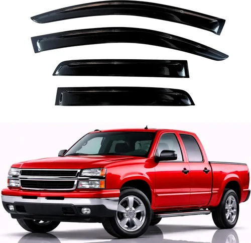 Vista 168 de KPY Protector de lluvia compatible con Ford Bronco 1980-1996, Ford F150 F250 F350, deflectores de ventilación lateral para visera de ventana