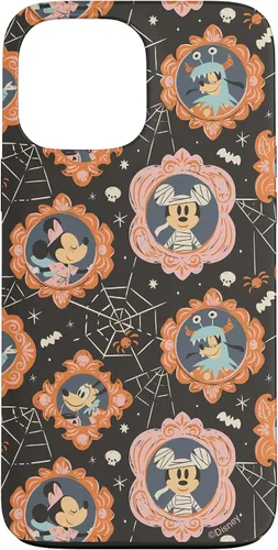 Vista 23 de iPhone 16 Disney Mickey Mouse & Pals Spooky Cute Halloween Frames Case