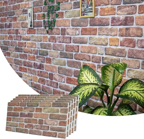 Vista 30 de Dundee Deco Paneles de pared 3D de ladrillo sintético, revestimiento, paneles de pared con aspecto de piedra gris, revestimiento de espuma