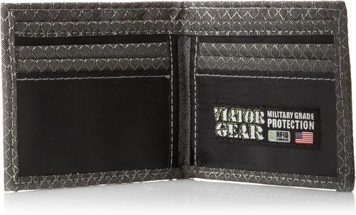 Vista 4 de Viator Gear Cartera con bloqueo RFID, Titanio, talla única , Cartera con bloqueo RFID