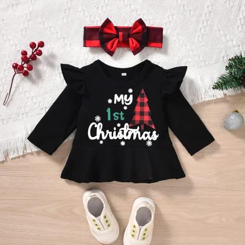 Vista 5 de Aalizzwell Traje de Navidad para bebés y niñas