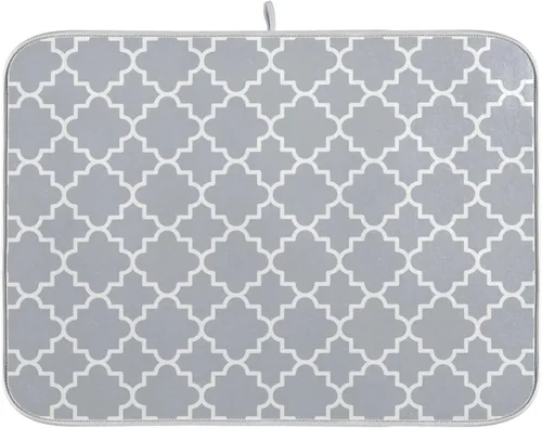 Vista 18 de Tapete de secado de platos súper absorbente, tapete de microfibra de secado rápido, 16 x 18 pulgadas, almohadilla de secado de platos de cocina