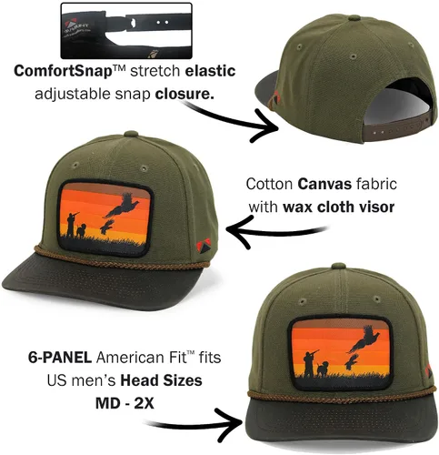 Vista 16 de Paramount Outdoors Sombreros de caza de aves de Upland para hombre, sombreros de camionero de faisán y codorniz