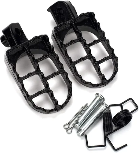 Vista 6 de XINGWU Reposapiés negro para motocross, pedales de aluminio para XR50R PW50 CRF70 TW200 KLX110 CRF50 50cc 70cc 90cc 110cc 125cc TaoTao pieza