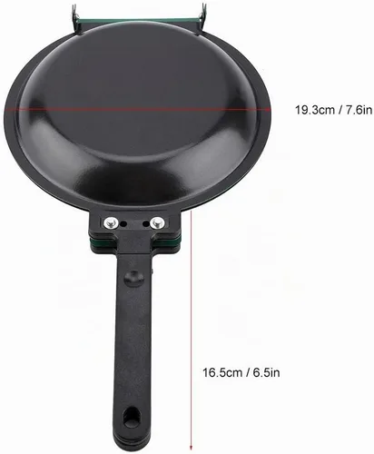 Vista 7 de Doble lado antiadherente revestimiento de cerámica Flip Sartén,Pancake Maker Utensilios de cocina para el hogar,Pan para panqueques