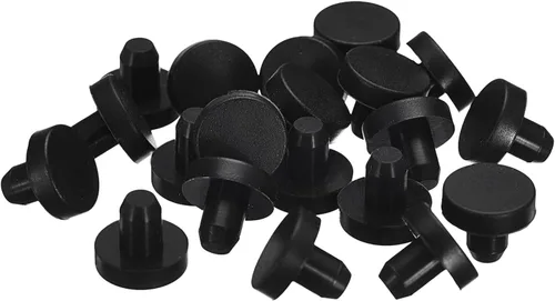 Vista 26 de uxcell 16 Piezas de Tapones de Goma Negros, 2.7mm para Agujeros de Enchufe de 2-2.5mm/0.08-0.1