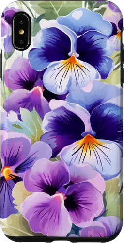 Vista 11 de Pansy Flower Pattern Floral Case for iPhone 17